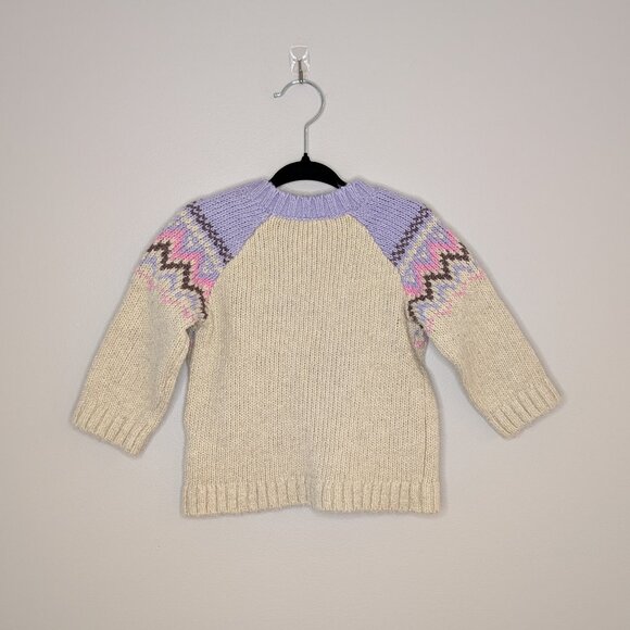 💙 2 for 15 💙 H&M Knit Sweater | Girly Pastel Fair isle - Picture 4 of 4